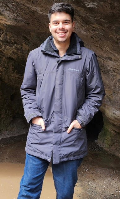 Matheus Leca outdoors wearing a winter jacket